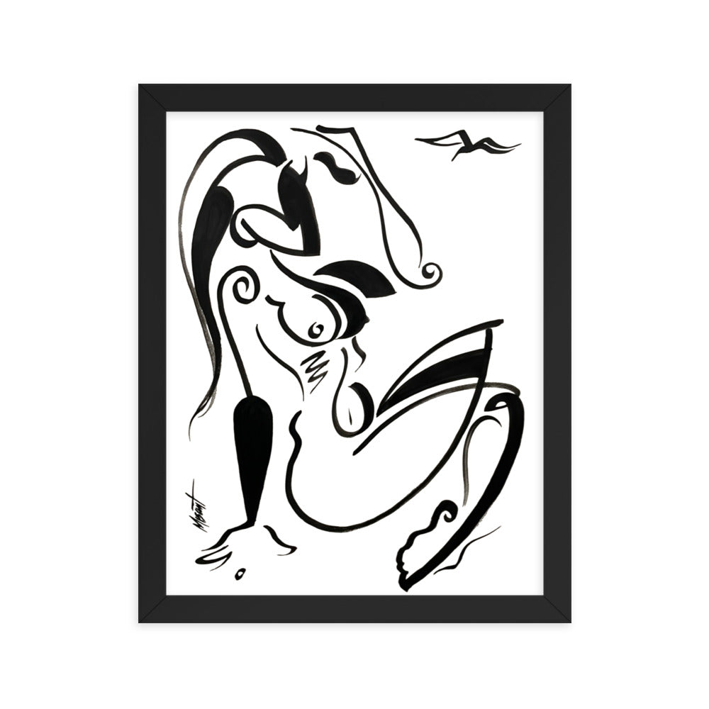 Santana Girl # 5 - Framed poster