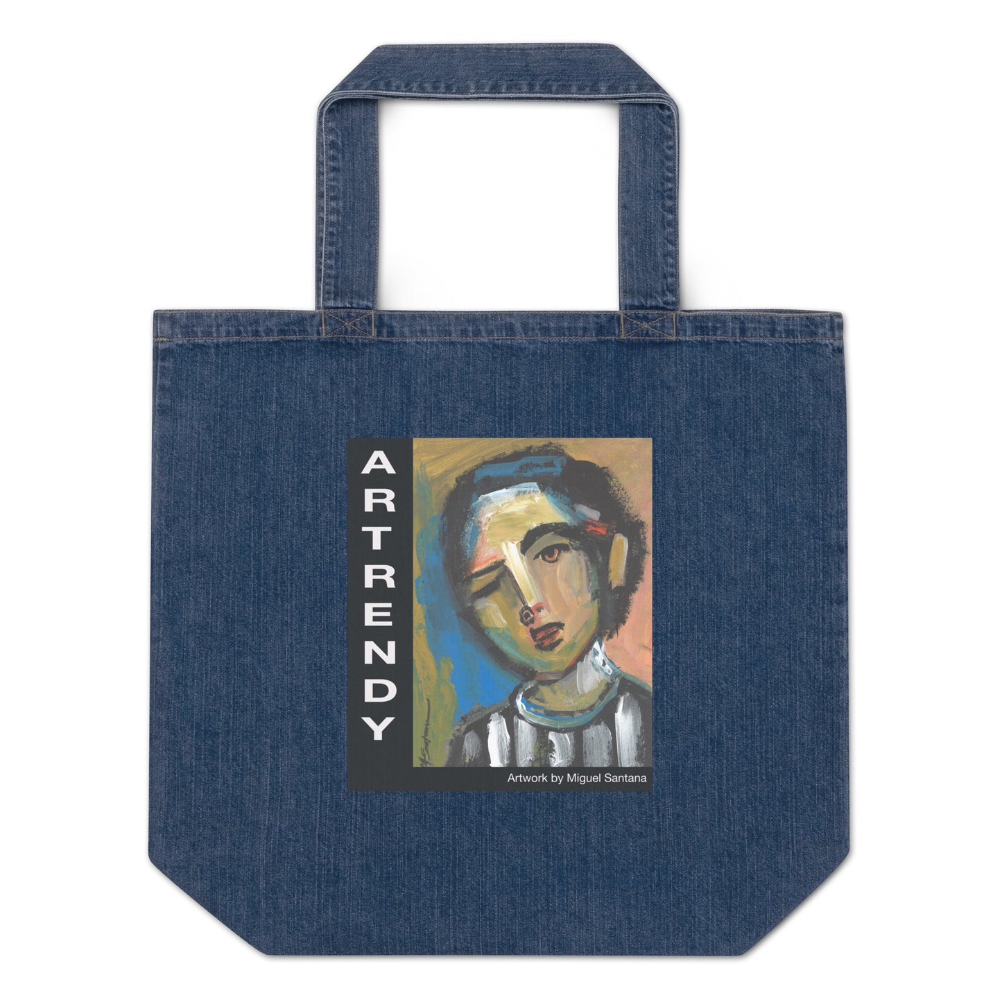 Artrendy Woman - Organic denim tote bag