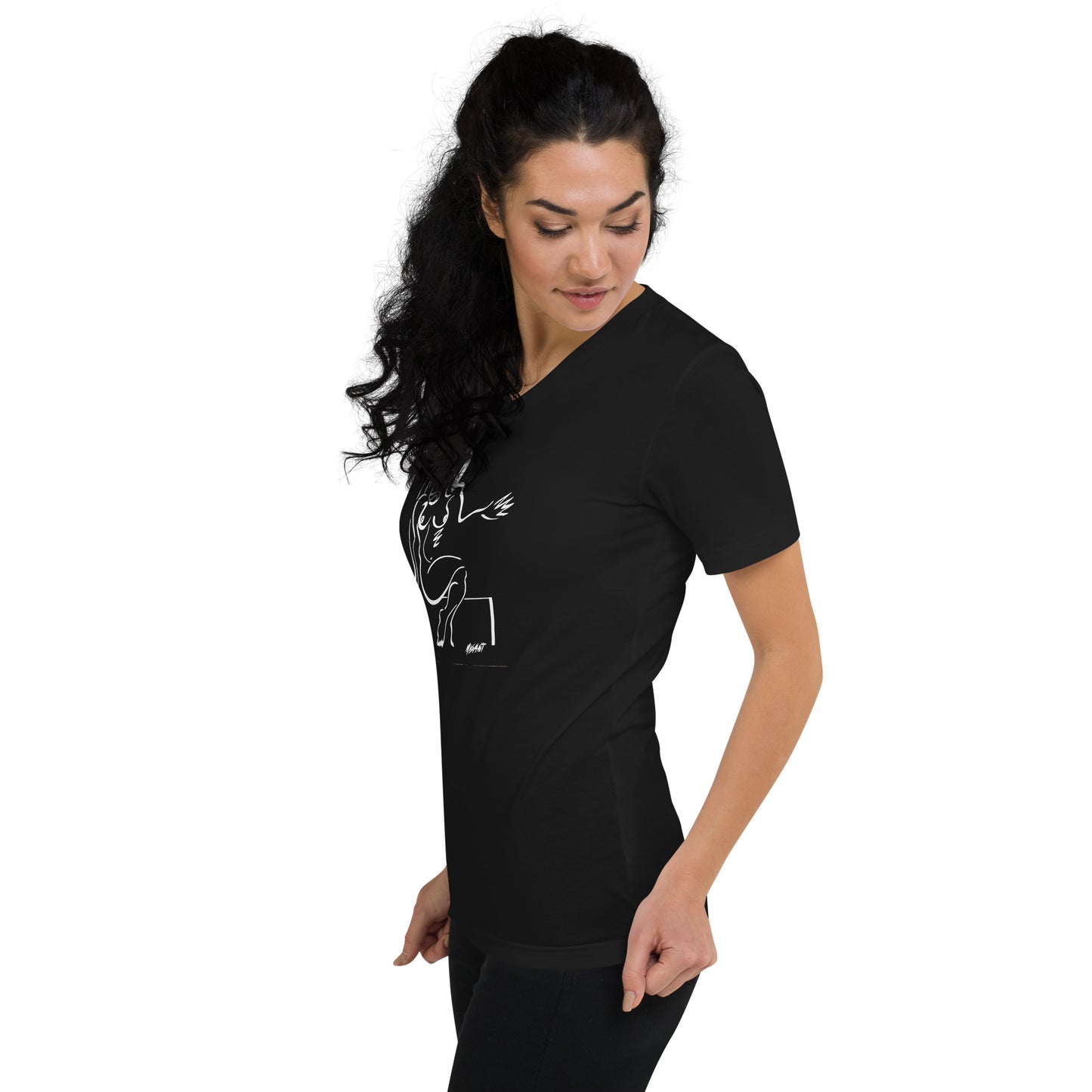 Santana Girl # 1 - Unisex Short Sleeve V-Neck T-Shirt
