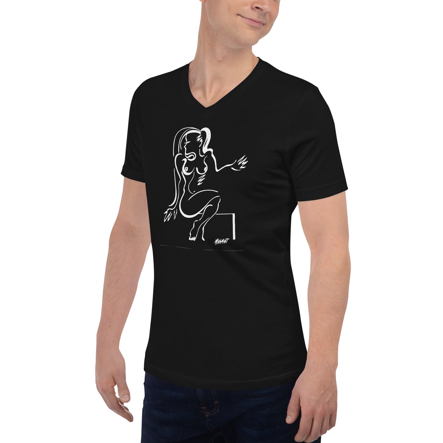Santana Girl # 1 - Unisex Short Sleeve V-Neck T-Shirt