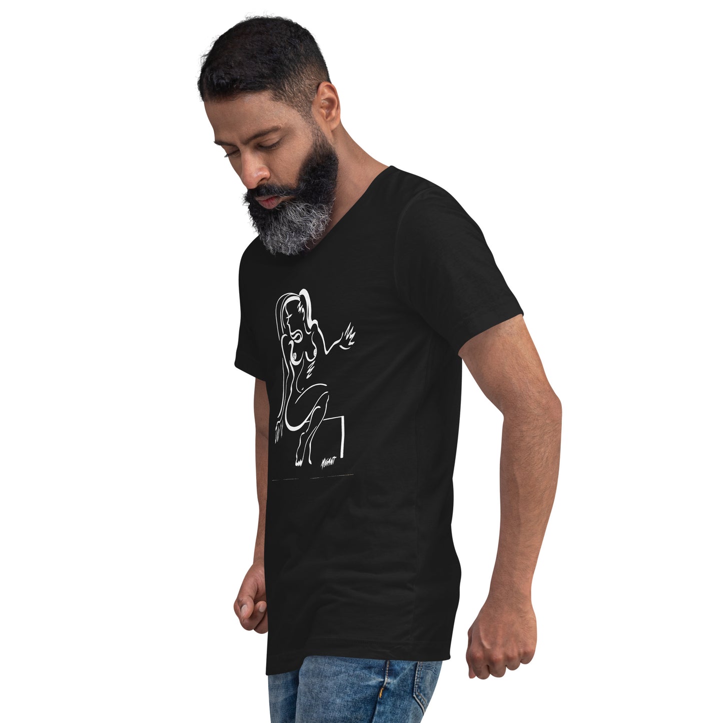 Santana Girl # 1 - Unisex Short Sleeve V-Neck T-Shirt