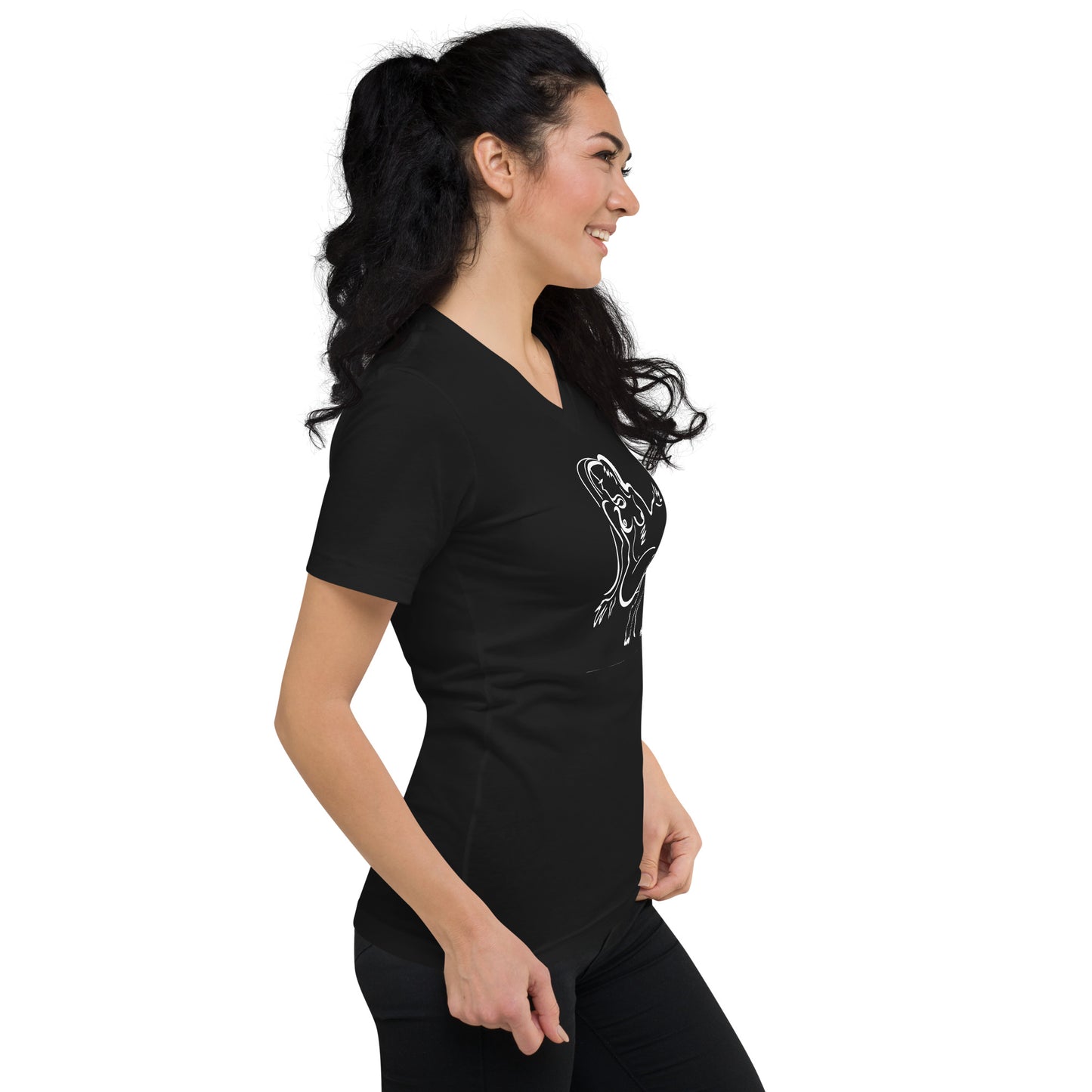 Santana Girl # 1 - Unisex Short Sleeve V-Neck T-Shirt