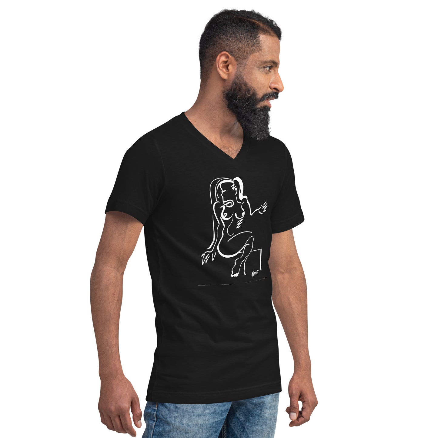 Santana Girl # 1 - Unisex Short Sleeve V-Neck T-Shirt