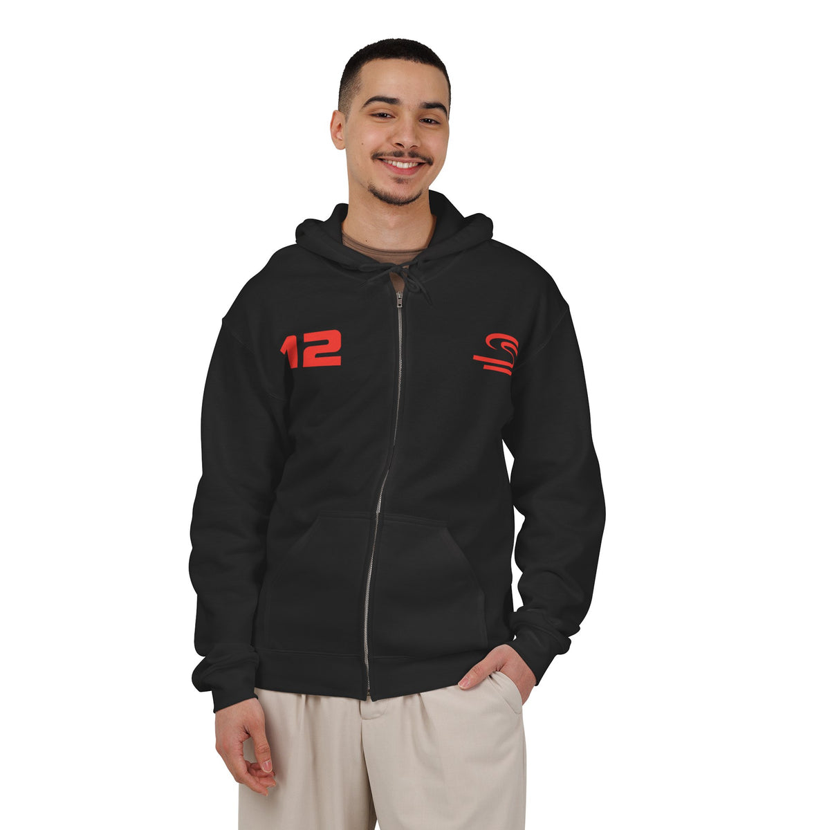 12 S Racing Team Full-Zip Hoodie