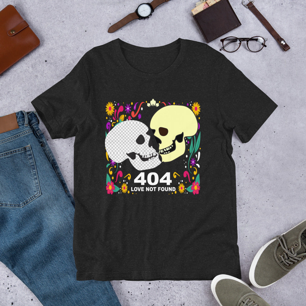 404 Love not found unisex t-shirt